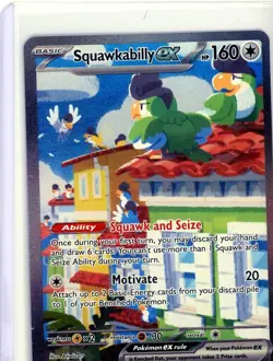 Squawkabilly ex 264/193 Full Art Paldea Evolved Pokemon Card NM - Image 1