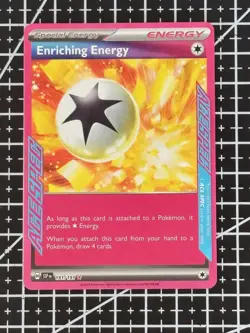 Pokemon TCG Enriching Energy #191/191 Surging Sparks Ace Spec Rare - Image 1