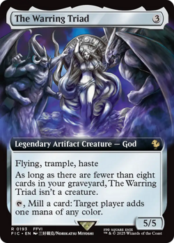 MTG - The Warring Triad (Extended Art) [FINAL FANTASY Commander] - Image 1