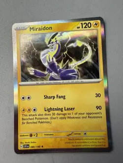 Pokemon TCG * Scarlet & Violet * 80/198 Miraidon HOLO RARE * FRESH PK - Image 1