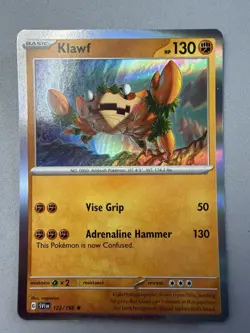 Pokemon TCG * Scarlet & Violet * 122/198 Klawf HOLO RARE * FRESH PK - Image 1
