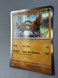 Pokemon TCG * Scarlet & Violet * 122/198 Klawf HOLO RARE * FRESH PK - Image 2