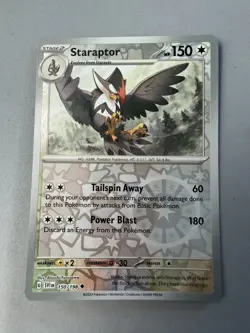 Pokemon TCG * Scarlet & Violet * 150/198 Staraptor REVERSE HOLO Uncommon * NM - Image 1