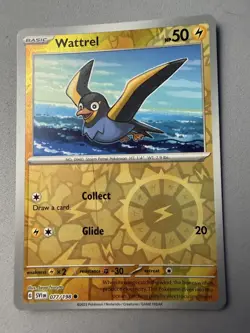 Pokemon TCG * Scarlet & Violet * 77/198 Wattrel REVERSE HOLO Common * FRESH PK - Image 1