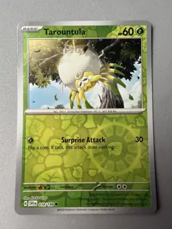 Pokemon TCG * Scarlet & Violet * 18/198 Tarountula REVERSE HOLO Common NM - Image 1