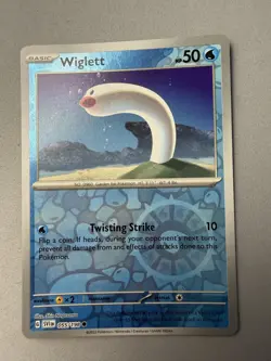 Pokemon TCG * Scarlet & Violet * 55/198 Wiglett REVERSE HOLO Common * FRESH PK - Image 1