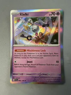 Pokemon TCG * Scarlet & Violet * 96/198 Klefki HOLO RARE * FRESH PK - Image 1