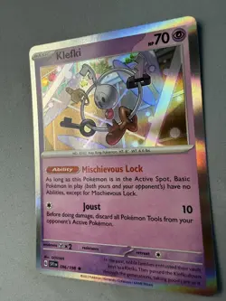 Pokemon TCG * Scarlet & Violet * 96/198 Klefki HOLO RARE * FRESH PK - Image 2