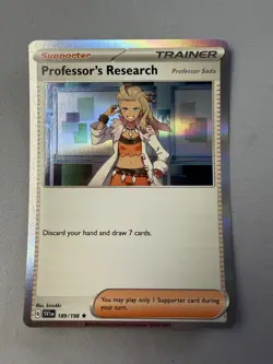 Pokemon TCG * Scarlet & Violet * 189/198 Professor's Research HOLO RARE * NM - Image 1