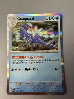 Pokemon TCG * Scarlet & Violet * 54/198 Quaquaval HOLO RARE * FRESH PK - Image 1