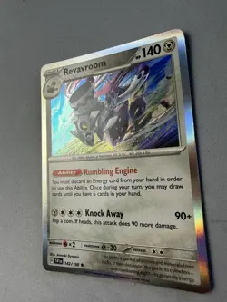 Pokemon TCG * Scarlet & Violet * 142/198 Revavroom HOLO RARE * FRESH PK - Image 2