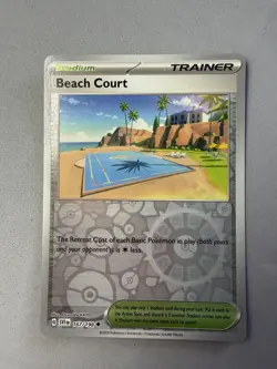 Pokemon TCG * Scarlet & Violet * 167/198 Beach Court REVERSE HOLO Uncommon * NM - Image 1