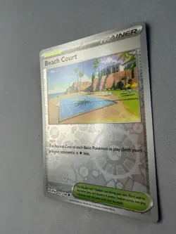 Pokemon TCG * Scarlet & Violet * 167/198 Beach Court REVERSE HOLO Uncommon * NM - Image 2