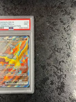 2025 POKEMON DRI ROCKET'S MOLTRES EX ULTRA-PREMIUM COLLECTION #208 STAMPED PSA 9 - Image 2