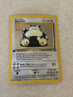 Pokemon TCG Snorlax 11/64 Jungle 1st Edition - Image 1
