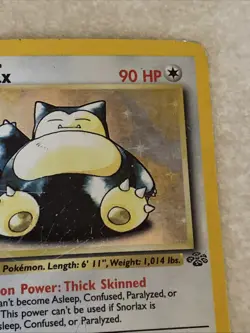 Pokemon TCG Snorlax 11/64 Jungle 1st Edition - Image 3