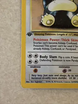 Pokemon TCG Snorlax 11/64 Jungle 1st Edition - Image 5