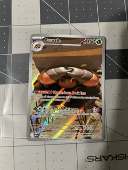 Pokemon TCG Crustle 186/182 Destined Rivals Illustration Rare Full Art Holo - Image 3