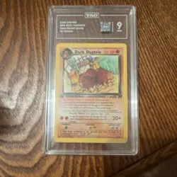 Pokemon Dark Dugtrio 1st Edition Team Rocket Rare TAG 9 23/82 2000 English - Image 1