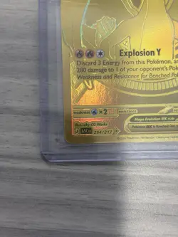 Mega Charizard Y EX 294/217 Gold Hyper Rare, Ascended Heroes, Pokemon TCG (NM) - Image 2