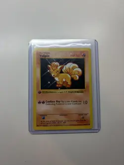 Pokemon Base Set Vulpix 68/102 1st Edition Shadowless VLP (MV) - Image 1
