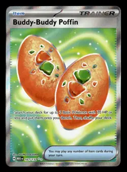 Pokemon Buddy-Buddy Poffin #167/132 tcg Near Mint or Better - Image 1