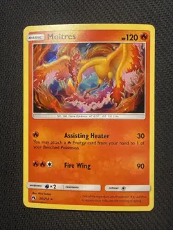 Moltres #38/214 Lost Thunder Cracked Ice Holo Rare Pokemon TCG - Image 1