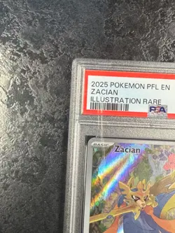 2025 POKEMON PFL EN ZACIAN ILLUSTRATION RARE #100 - PSA 8 - Image 3