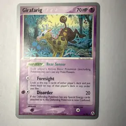 Pokemon Girafarig 16/92 World Championship Decks 2006 Basic 70 HP Ancient Fish - Image 1