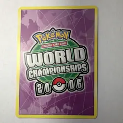 Pokemon Girafarig 16/92 World Championship Decks 2006 Basic 70 HP Ancient Fish - Image 2