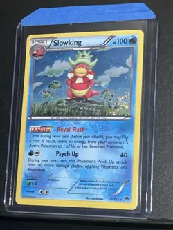 Slowking 21/122 BREAKPOINT Cosmos Holo Alternate Art HD GALAXY SWIRL Pokemon TCG - Image 3