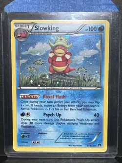 Slowking 21/122 BREAKPOINT Cosmos Holo Alternate Art HD GALAXY SWIRL Pokemon TCG - Image 4