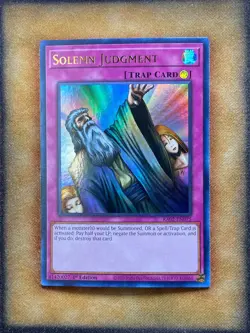Yugioh Solemn Judgment RA02-EN075 Ultra Rare 1st Ed NM - Image 1