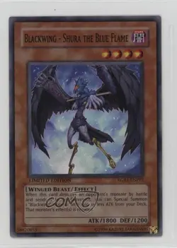 Blackwing - Shura the Blue Flame YuGiOh Raging Battles Limited Edition Promo - Image 1