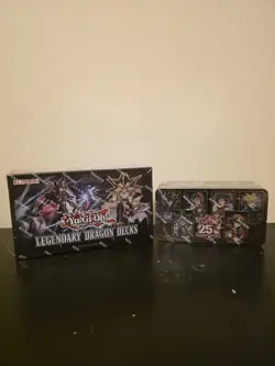 Yu-Gi-Oh Legendary Dragon Decks Box + 25th Anniversary Tin Sealed Konami Bundle - Image 2