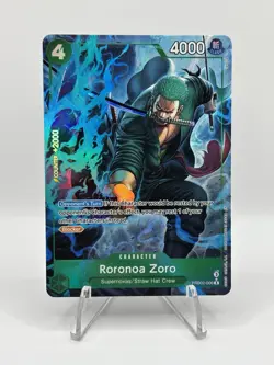 One Piece CCG Roronoa Zoro PRB02-006 Alt Art - ENGLISH - PACK FRESH MINT - Image 1