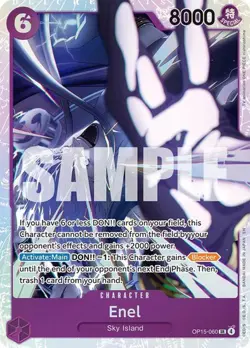 One Piece English - Enel - OP15-060 - SR - NM - Image 1