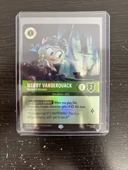 Disney Lorcana Webby Vanderquack - Mystery Enthusiast 211/204 Whispers in the We - Image 1