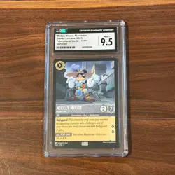 2023 Disney Lorcana Mickey Mouse Musketeer 11/P1 Gen Con Promo CGC 9.5 (MINT+) - Image 1