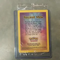Ancient Mew SEALED Pokemon 2000 Movie Promo Holo Card - RARE Near Mint - Image 1