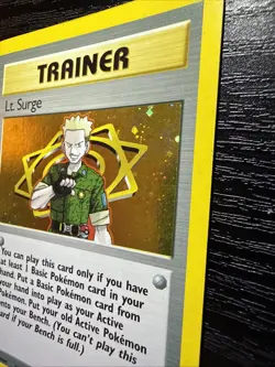 Lt. Surge - 17/132 - Pokemon Gym Heroes Unlimited Holo Rare Card WOTC HP - Image 3