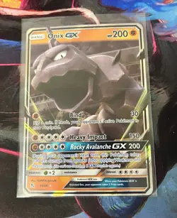 Onix GX 36/68 Hidden Fates Ultra Rare Holo Basic 200 HP Pokemon TCG Card - Image 1