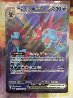 Hydreigon EX 161/086 White Flare Holo Card Near Mint Condition - Image 1
