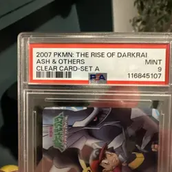 2007 Pikachu and Others Zukan DP Rise Of Darkrai Clear Card PSA 9 Top Grade 🔥 - Image 3
