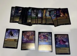 Disney Lorcana Lot of 120- Cold Foil Chapter 5 6 7 8 9 10 11 All Cards Listed - Image 4