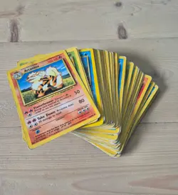 Pokemon cards Heavy play bundle WOTC 1999 vintage cards x63 cards different sets - Image 1
