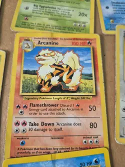 Pokemon cards Heavy play bundle WOTC 1999 vintage cards x63 cards different sets - Image 4