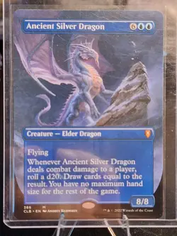 Ancient Silver Dragon Borderless Commander Legends: Battle for Baldur's Gate - Image 1