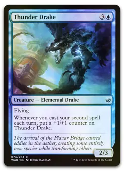 Thunder Drake #73 (Foil) (NM) War of the Spark WAR Magic MTG - Image 1