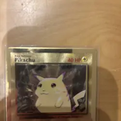 Pikachu Metal Gold Card UPC Pokemon 25th Anniversary Celebrations 58/102 Promo - Image 2